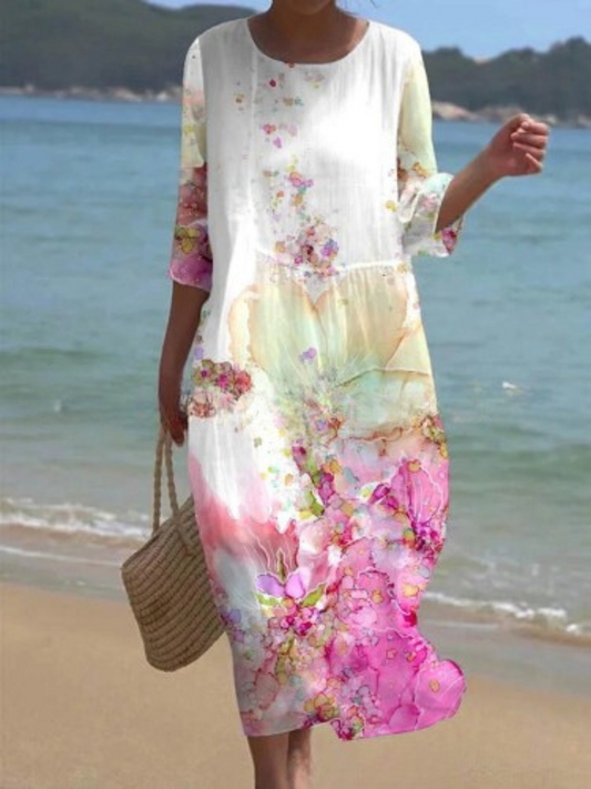EM | Maxikleid mit Blumenmuster