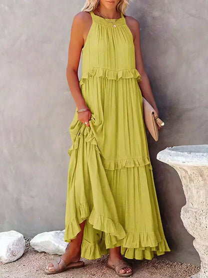 MW | Effortless Ruffle Maxikleid