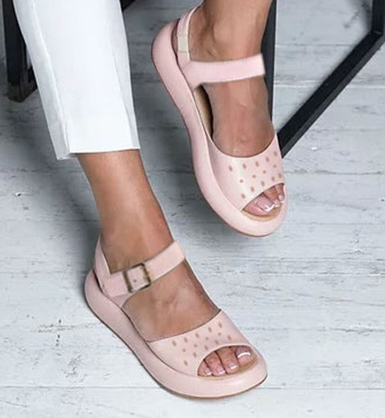 EM | Offene Sandalen mit verstellbarem Riemen