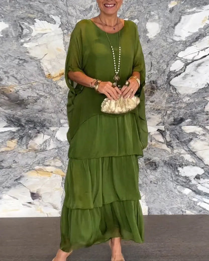EM | Locker geschichtetes Maxikleid