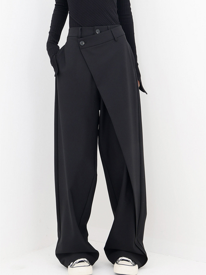 EM | Trendige asymmetrische Hose mit weitem Bein