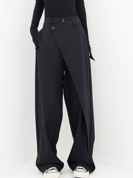 EM | Trendige asymmetrische Hose mit weitem Bein