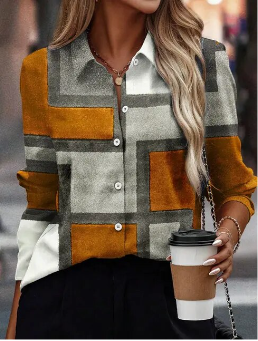 EM | Women's Long Sleeve Button Shirt