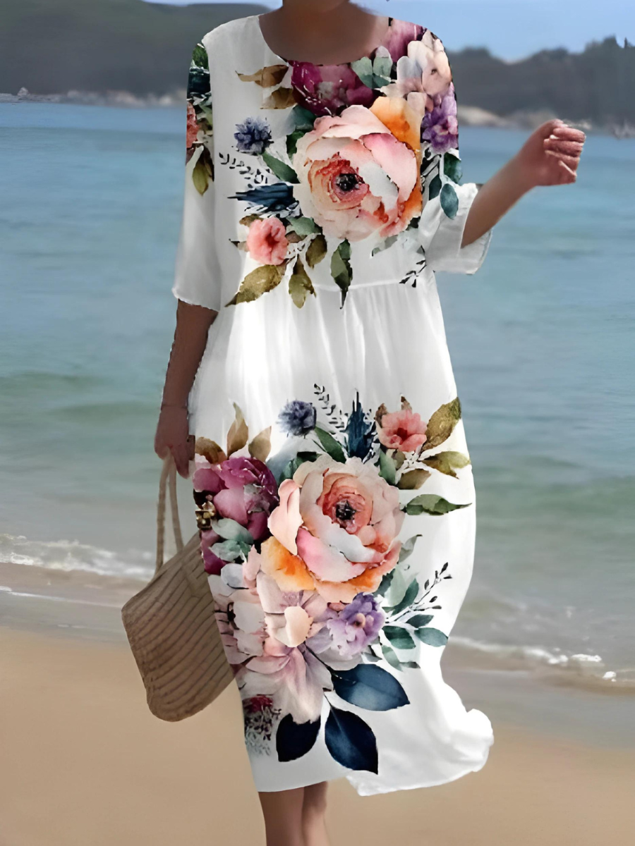 EM | Maxikleid mit Blumenmuster