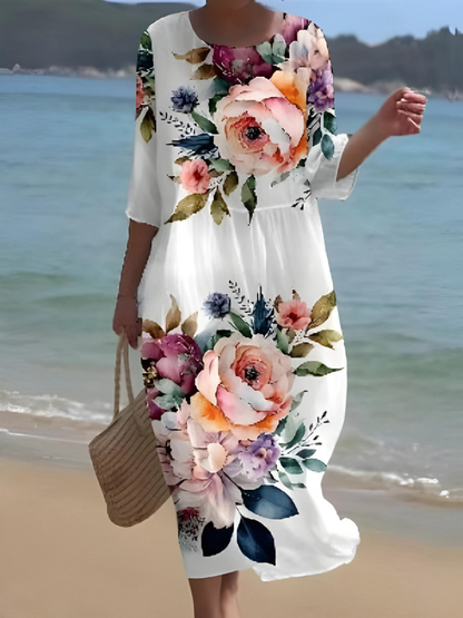 EM | Maxikleid mit Blumenmuster
