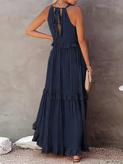 MW | Effortless Ruffle Maxikleid