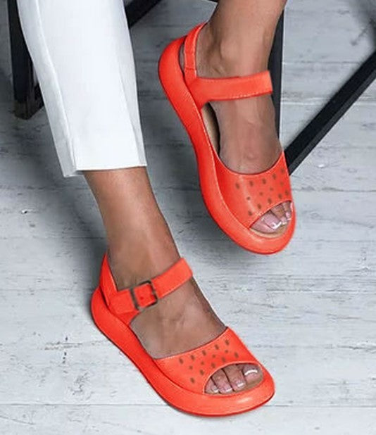 EM | Offene Sandalen mit verstellbarem Riemen