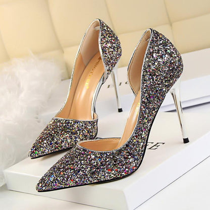 EM | Elegante glitzernde Stiletto-Absätze