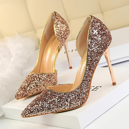 EM | Elegante glitzernde Stiletto-Absätze
