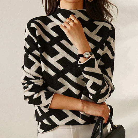 MW | Eleganter und Stilvoller Bedruckter Pullover