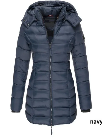 EM | Damen-Pufferjacke mit Kapuze