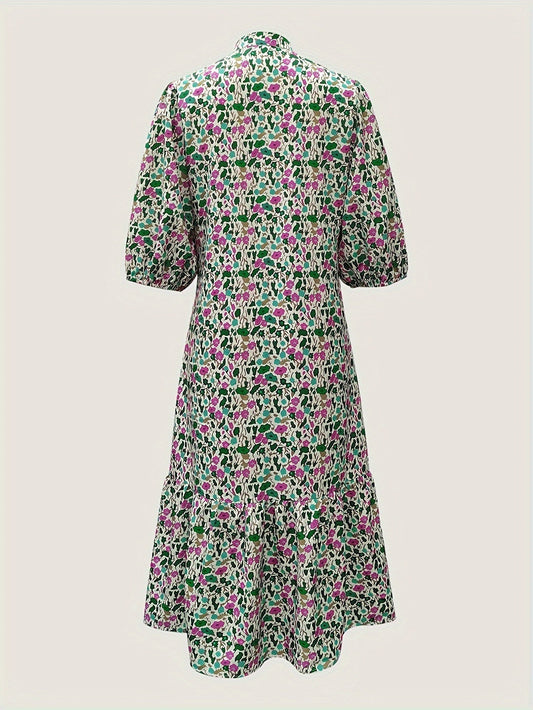 MW | elegantes grünes Midikleid für Frauen