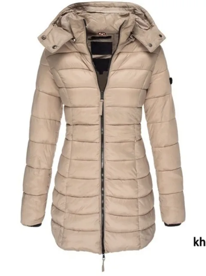 EM | Damen-Pufferjacke mit Kapuze