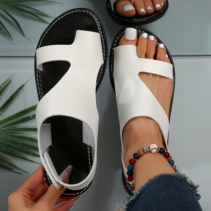 EM | Modische Sandalen mit offener Spitze und Cutout-Design