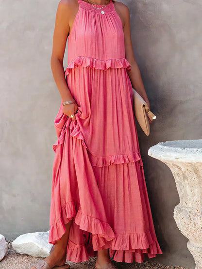 MW | Effortless Ruffle Maxikleid