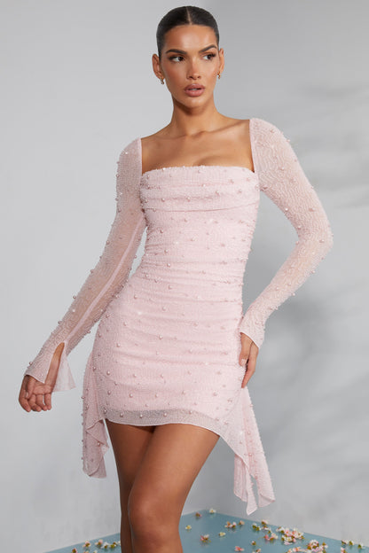 MW | Elegantes attraktives Kleid mit langen Ärmeln