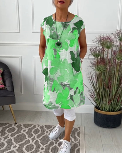 Agot - Lässiges geblümtes Kleid
