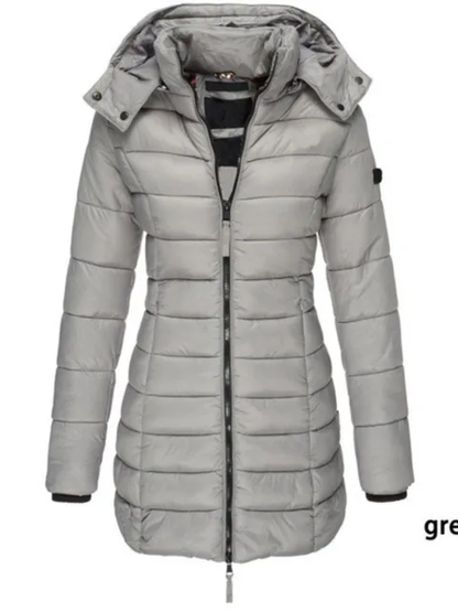 EM | Damen-Pufferjacke mit Kapuze