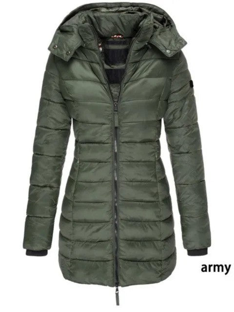 EM | Damen-Pufferjacke mit Kapuze