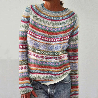 EM | Gemütlicher nordischer Fair-Isle-Pullover