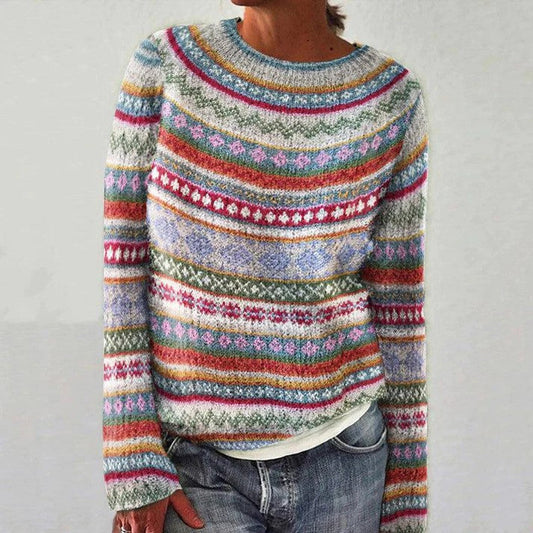EM | Gemütlicher nordischer Fair-Isle-Pullover