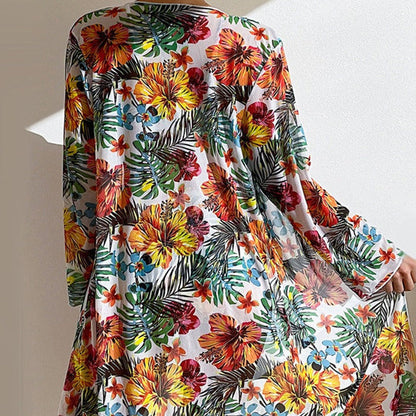 EM | 3-teiliger geblümter Bikini mit Cover-up