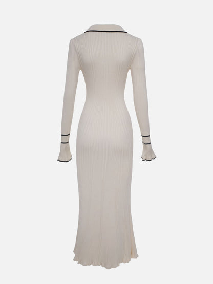 MW | Maxikleid aus Rippenstrick