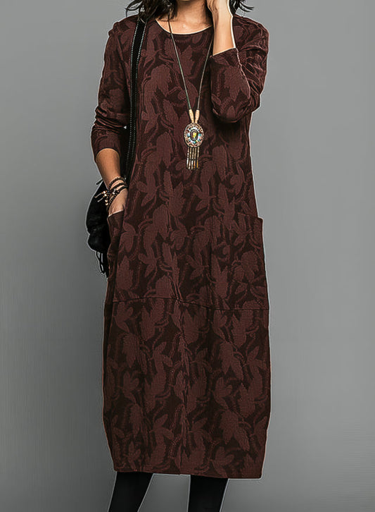 MW | Elegantes geblümtes Midikleid