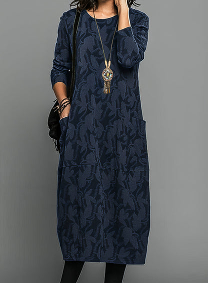 MW | Elegantes geblümtes Midikleid