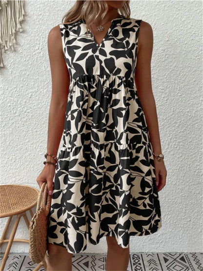 MW | geblümtes Midikleid für Frauen