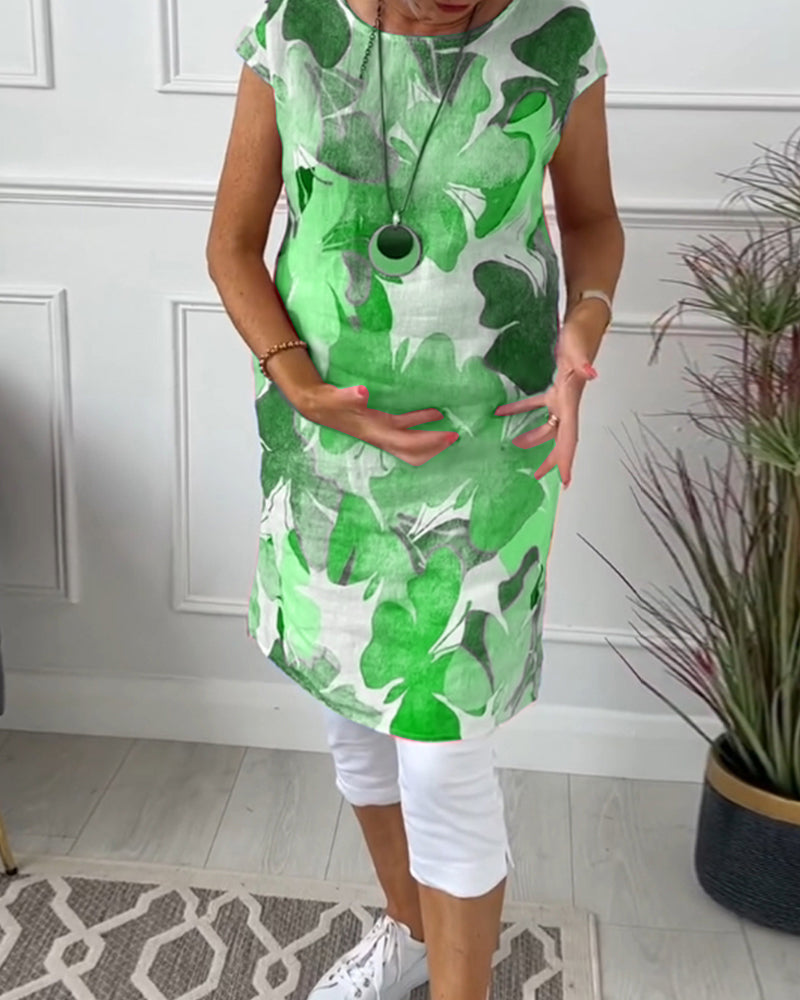 Agot - Lässiges geblümtes Kleid