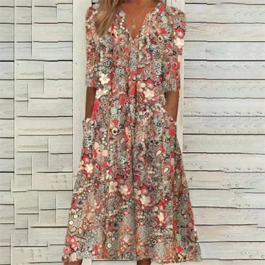 MW | Elegantes Sommerkleid mit Bauchbedeckung