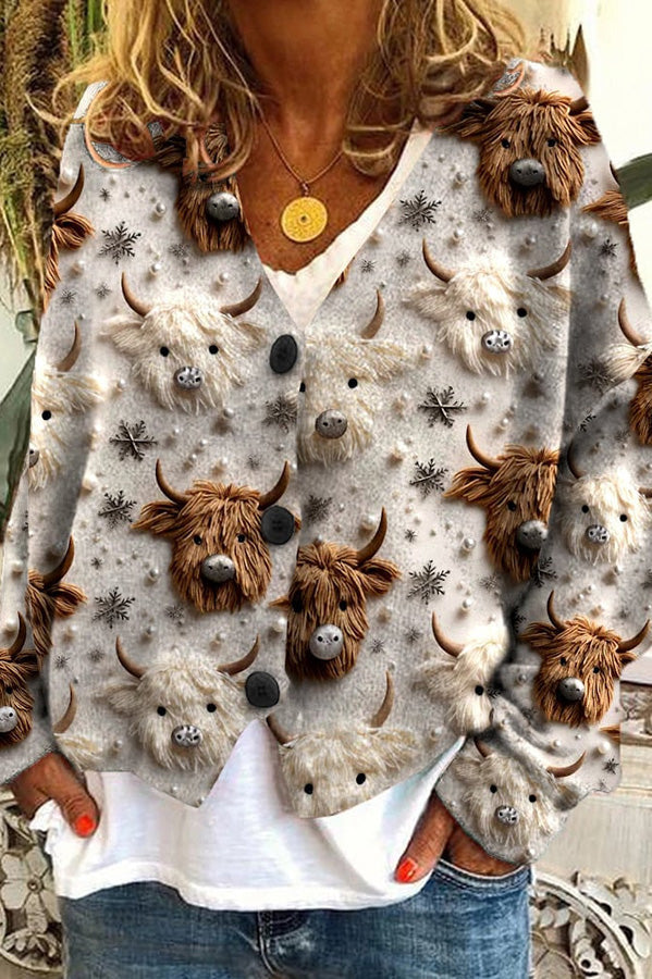 EM | Vintage Boho-Strickjacke