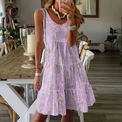 EM | Ärmelloses Kleid mit Blumenmuster für Frauen