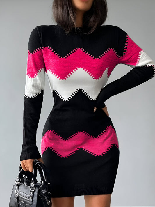 MW | Elegantes gestricktes Bodycon-Minikleid