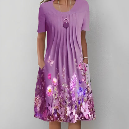 EM | Midikleid mit Blumendruck