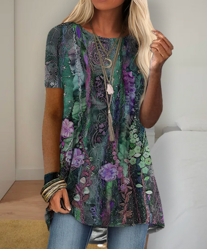 EM | Boho-inspiriertes bedrucktes Hemd