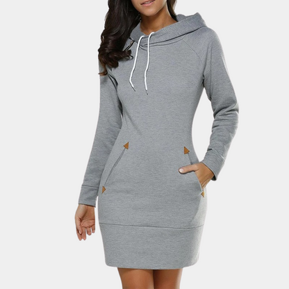 MW | modernes Damen Sweatshirt Kleid mit Taschen