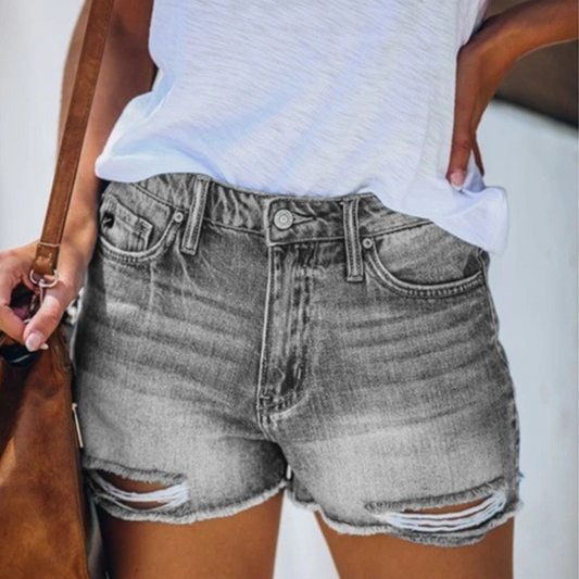 EM | Sommerliche Jeansshorts für Frauen mit verspielten Fransen