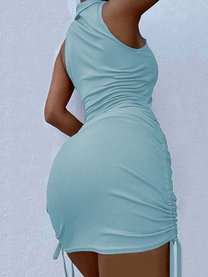 MW | Polo V-Ausschnitt Bodycon Minikleid