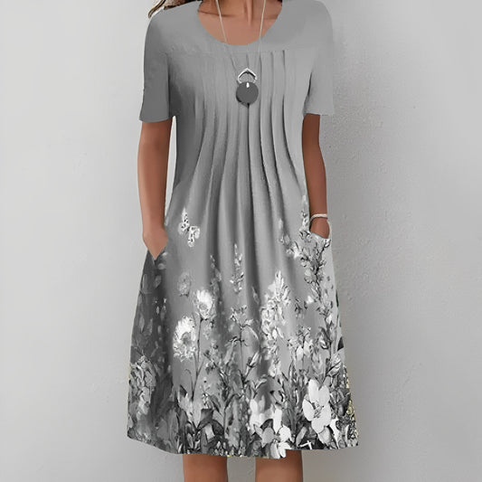 EM | Midikleid mit Blumendruck