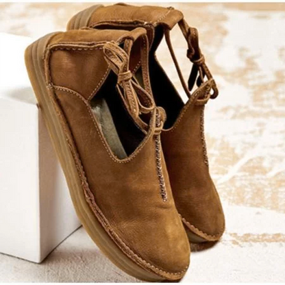 EM | Lässige Vintage-Loafer mit Schnürsenkeln