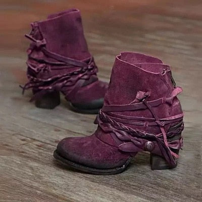 EM | Rustikale Boho-Wickel-Stiefel