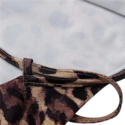 MW | Midikleid mit Leopardenmuster und gekreuzten Trägern