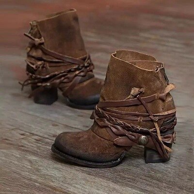 EM | Rustikale Boho-Wickel-Stiefel