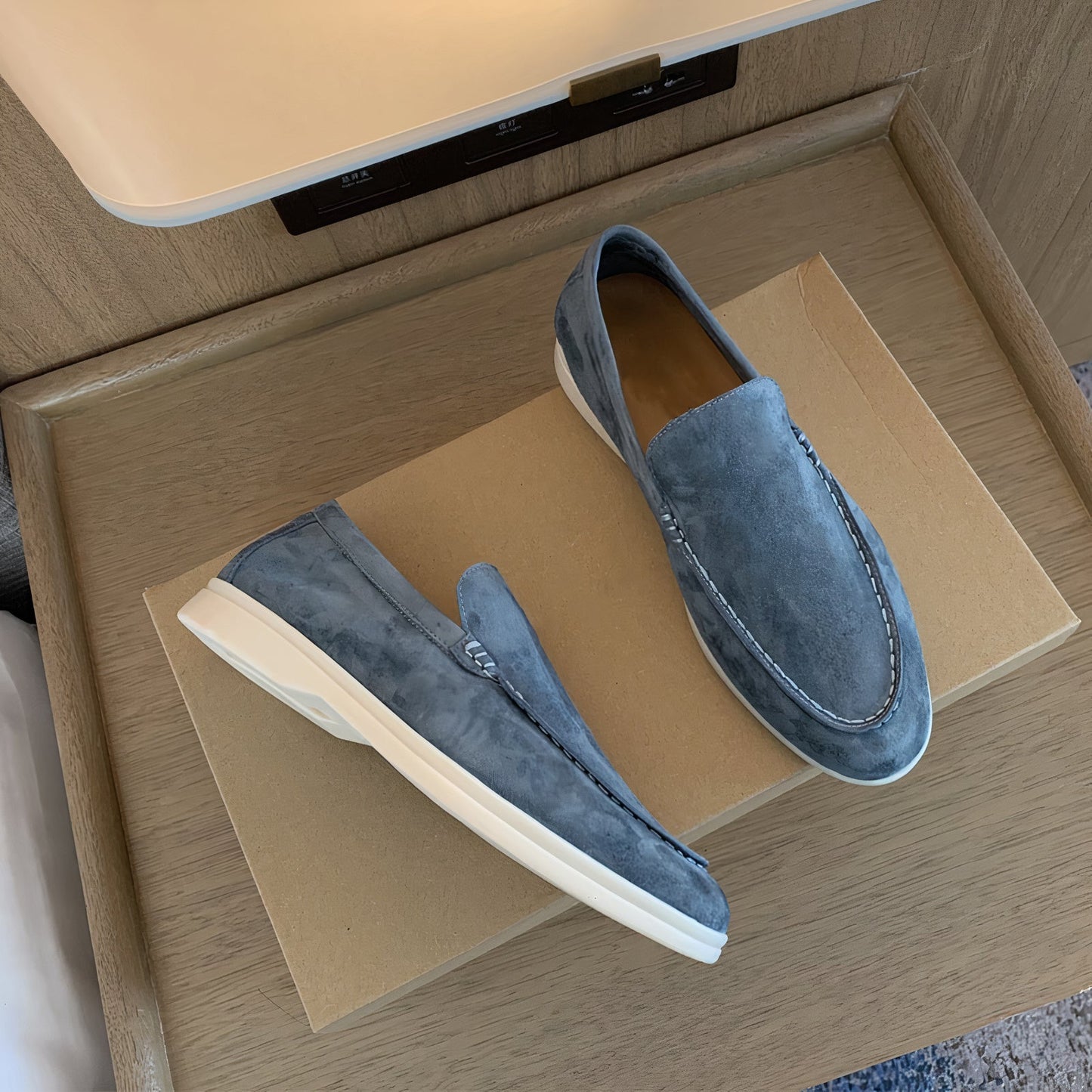 EM | Herren Freizeitschuhe Wildleder Loafer Slip On