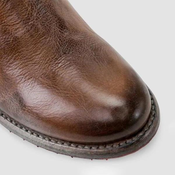 EM | Damenstiefeletten aus Leder im Vintage-Stil