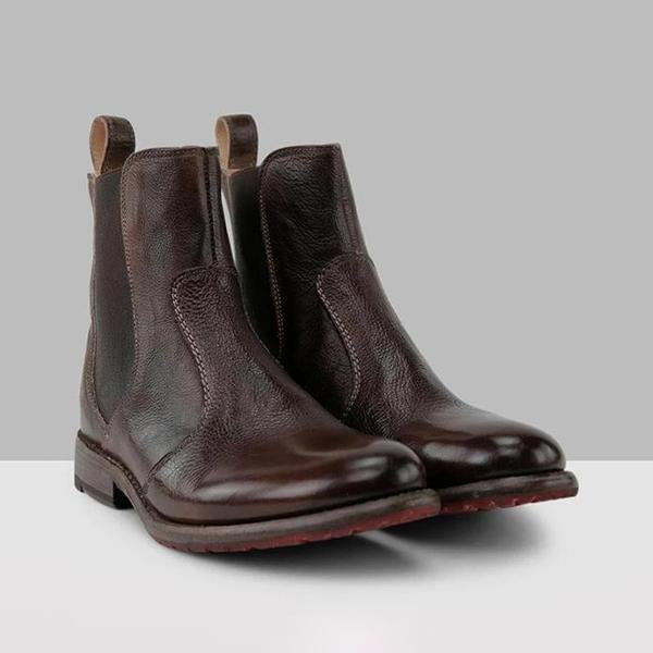 EM | Damenstiefeletten aus Leder im Vintage-Stil