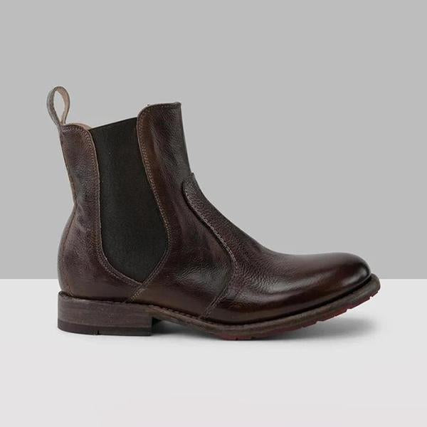 EM | Damenstiefeletten aus Leder im Vintage-Stil