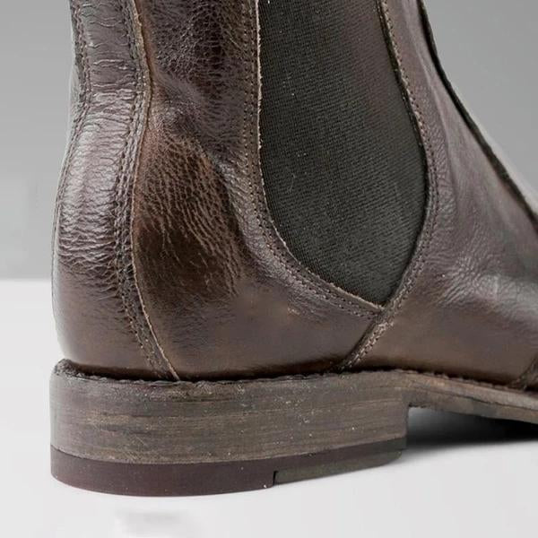 EM | Damenstiefeletten aus Leder im Vintage-Stil